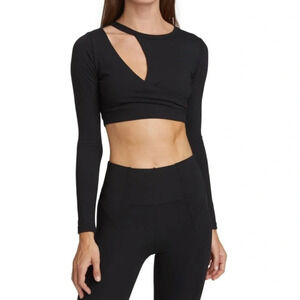 n:Philanthropy Roxy Crop Top in Black NWT